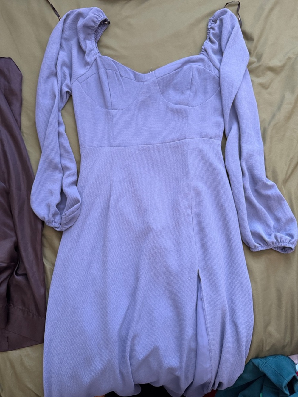 Forever 21 Lilac Sweetheart Midi Dress